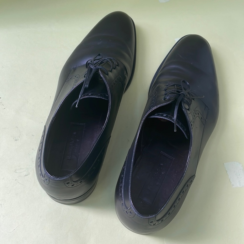 Black Ermenegildo Zegna leather dressing shoes - Picture 5 of 11